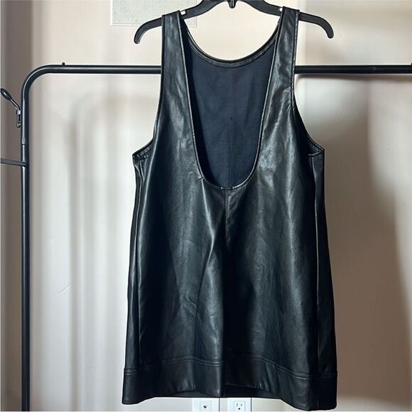 Free People All Around Vegan Leather Mini Dress M - Picture 4 of 10